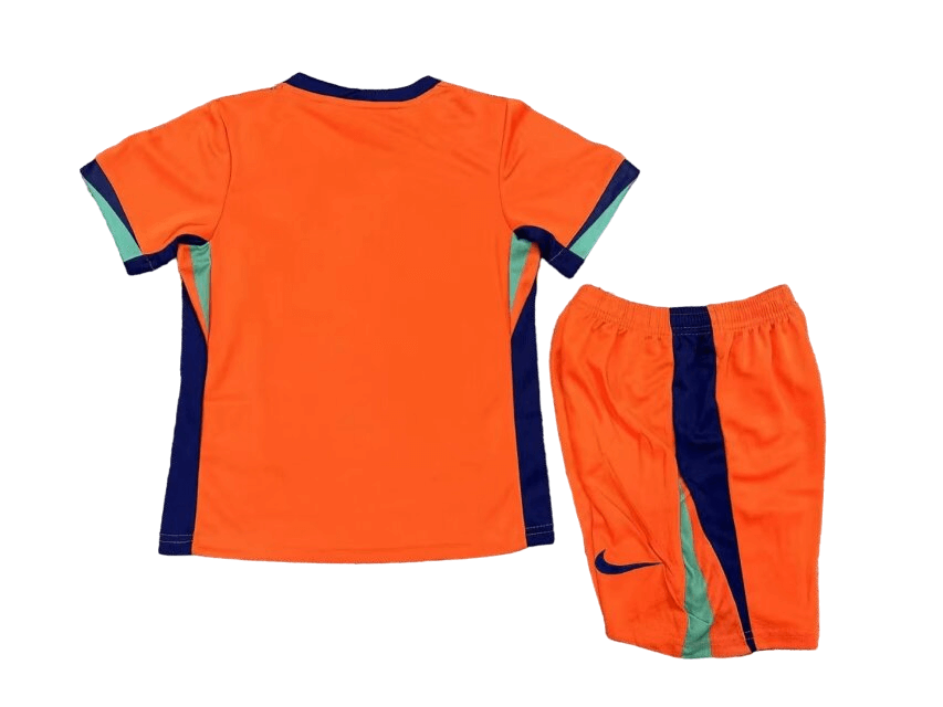 Kit Infantil Holanda Laranja Home I 2024/25 Unissex Kit Infantil Holanda Laranja Home I 2024/25 Unissex