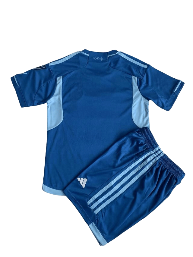 Kit Infantil Sporting Kansas City Azul Away II 2024/25 Unissex Kit Infantil Sporting Kansas City Azul Away II 2024/25 Unissex