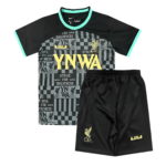 Kit Infantil Liverpool X Lebron James I Preta 2024/25 Unissex