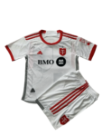 Kit Infantil Toronto FC Branca Away II 2024/25 Unissex
