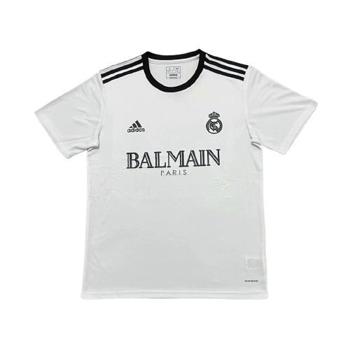 Camisa Real Madrid Balmain Branca 2024/25 Masculina Camisa Real Madrid Balmain Branca 2024/25 Masculina