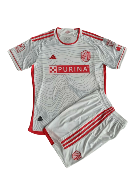 Kit Infantil St. Louis City Branca Away II 2024/25 Unissex