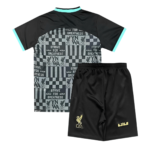 Kit Infantil Liverpool X Lebron James I Preta 2024/25 Unissex