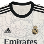 Camisa Real Madrid Dragão Branca 2024/25 Masculina