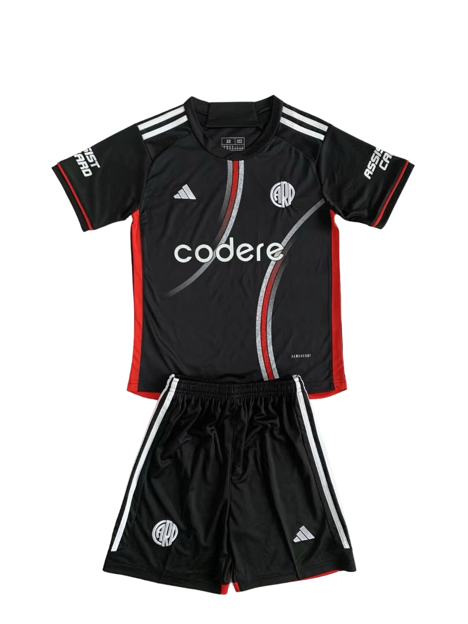 Kit Infantil Três River Plate Preta La Máquina 2024/25 Unissex Kit Infantil Três River Plate Preta La Máquina 2024/25 Unissex