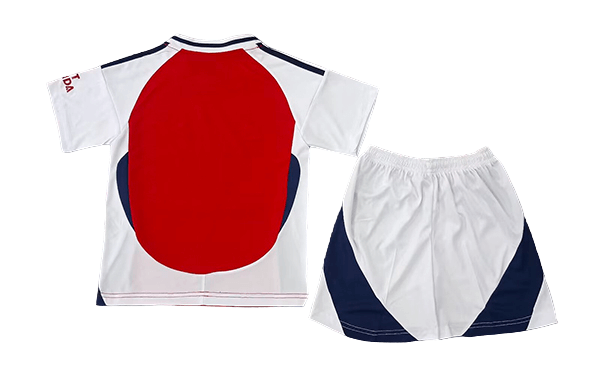 Kit Infantil Arsenal Home I Branca 2024/25 Unissex Kit Infantil Arsenal Home I Branca 2024/25 Unissex