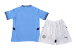 Kit Infantil Manchester City Azul Home I 2024/25 Unissex