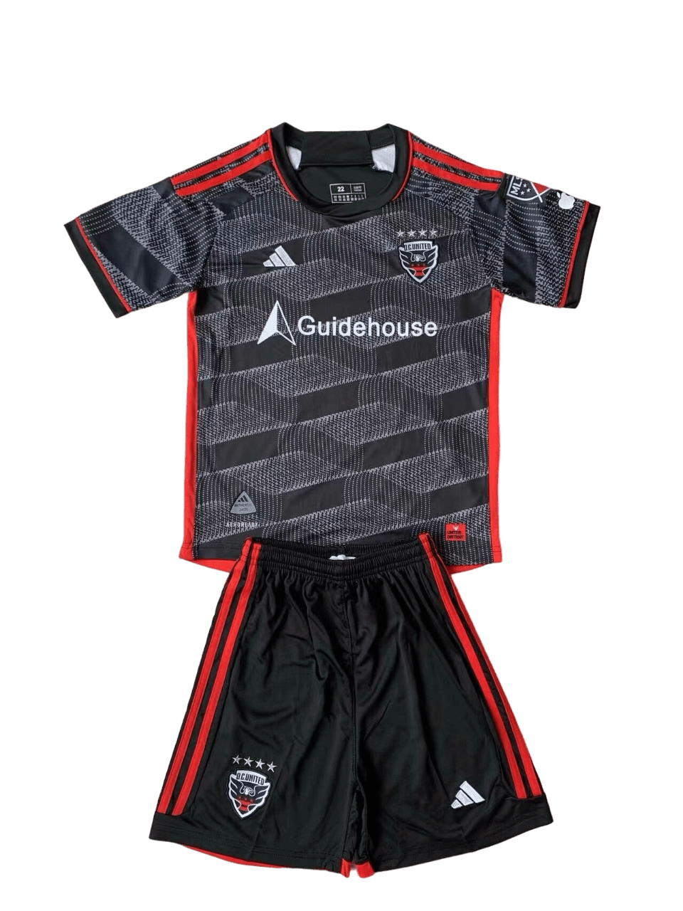 Kit Infantil Titular DC United Preta 2024/25 Unissex Kit Infantil Titular DC United Preta 2024/25 Unissex