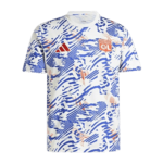Camisa Lyon Pré-jogo Branca/Azul 2024/25 Masculina