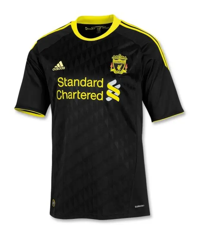 Camisa Liverpool Away Preta II 2010/11 Retrô Masculina Camisa Liverpool Away Preta II 2010/11 Retrô Masculina