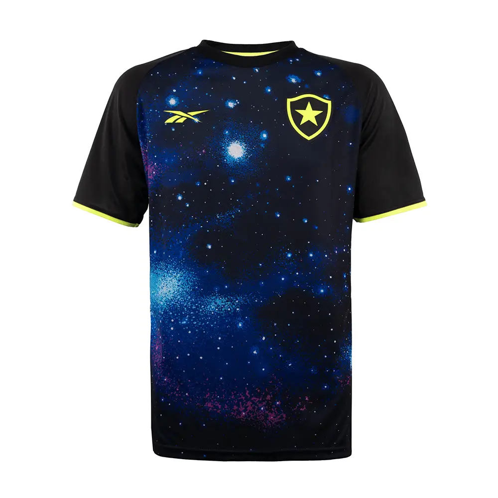 Camisa do Botafogo Pré-jogo Preta estrelar 2024/25 Masculina Camisa do Botafogo Pré-jogo Preta estrelar 2024/25 Masculina