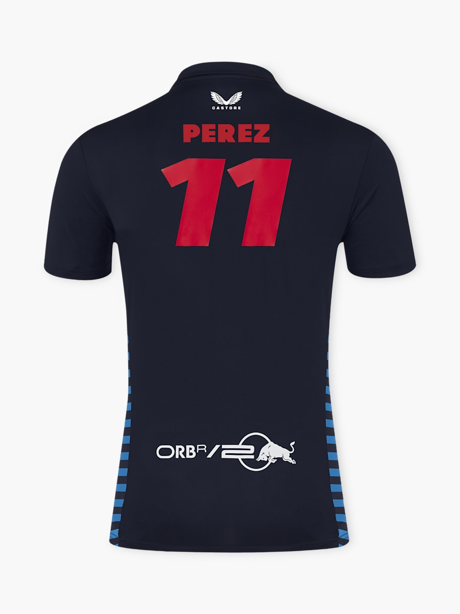 Camiseta Polo Red Bull Racing F1 2024 Team Sergio Perez 11 Driver Camiseta Polo Red Bull Racing F1 2024 Team Sergio Perez 11 Driver