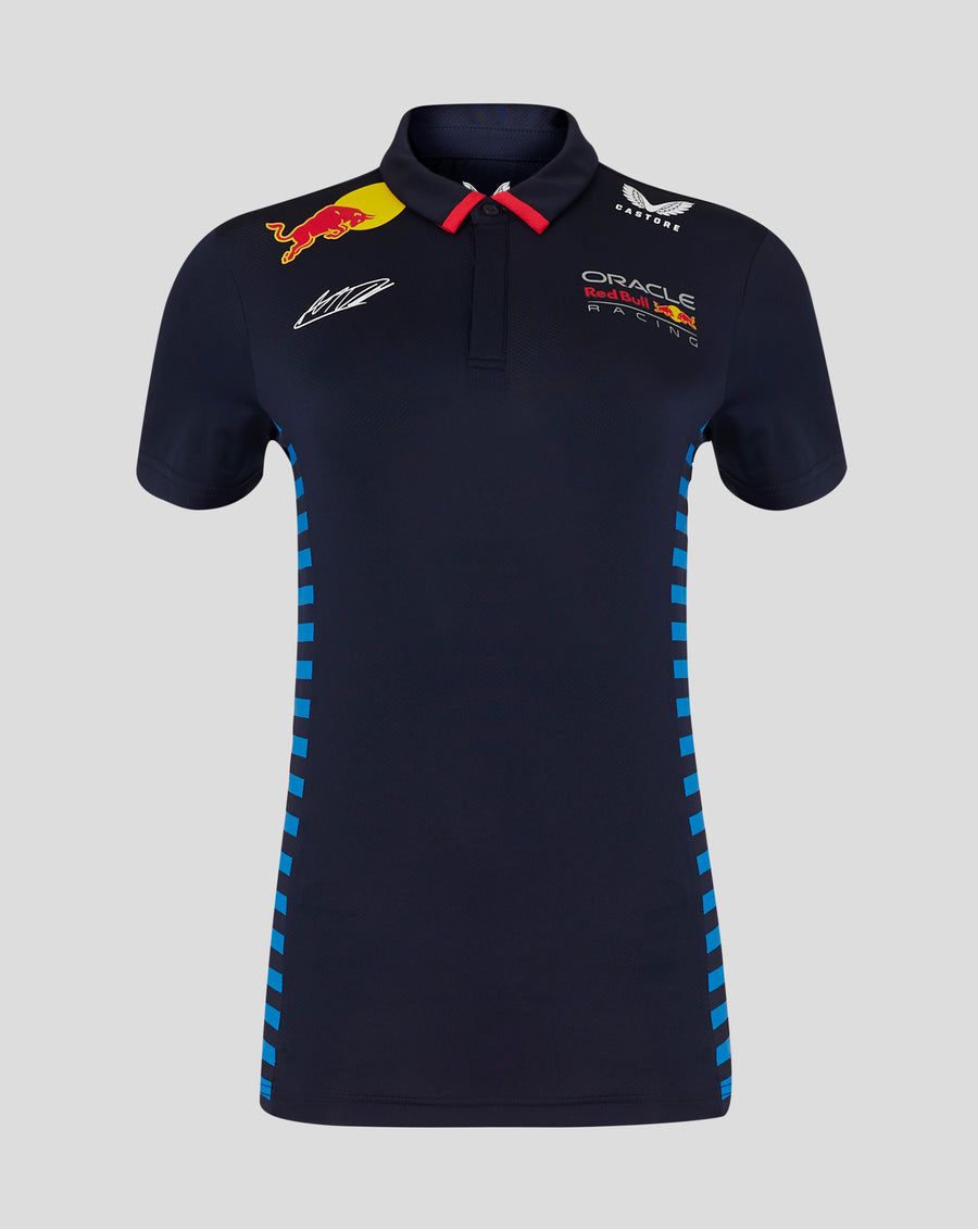Camiseta Polo Red Bull Racing F1 2024 Team Max Verstappen 1 Driver Camiseta Polo Red Bull Racing F1 2024 Team Max Verstappen 1 Driver