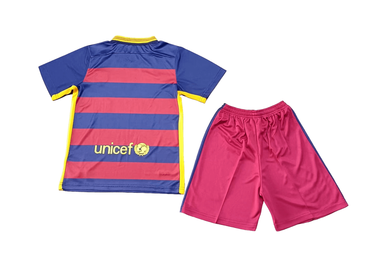 Kit Infantil Barcelona Home I Grená 2015/16 Unissex Kit Infantil Barcelona Home I Grená 2015/16 Unissex