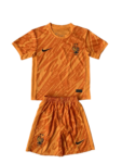 Kit Infantil França Laranja Goleiro 2024/25 Unissex
