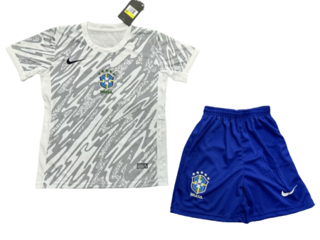 Kit Infantil Brasil Branca Goleiro 2024/25 Unissex