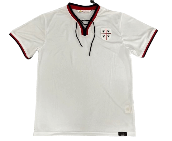 Camisa Cagliari Home Branca 1969/70 Champion Masculina Camisa Cagliari Home Branca 1969/70 Champion Masculina