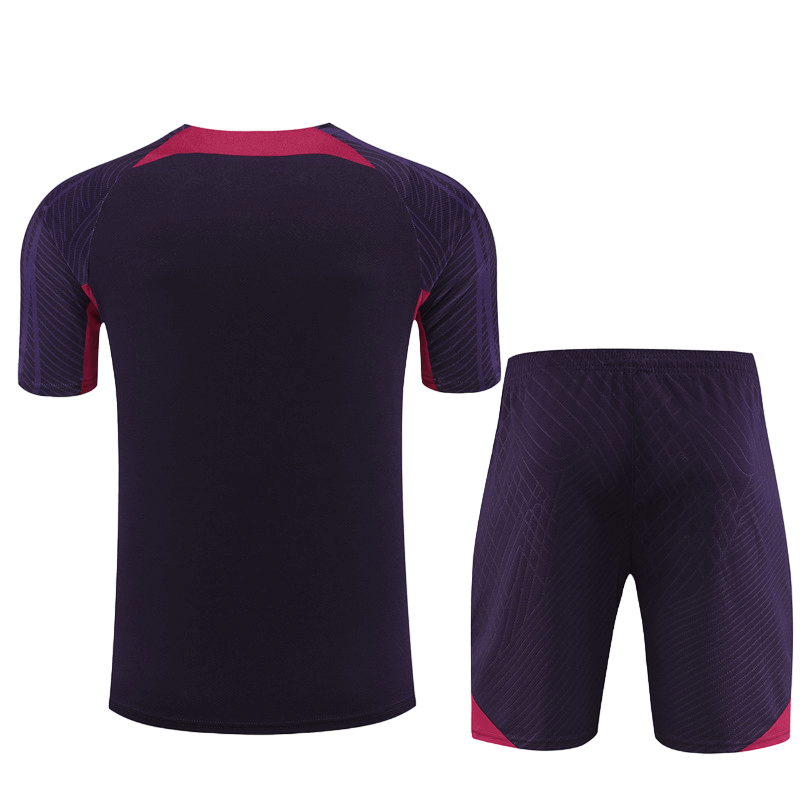 Conjunto de Treino PSG Camisa + Bermuda Roxo Escuro 2023/24 Conjunto de Treino PSG Camisa + Bermuda Roxo Escuro 2023/24