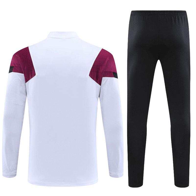 Conjunto de Treino PSG Jaqueta + Calça Branco/Vinho/Preta 2021/22 Conjunto de Treino PSG Jaqueta + Calça Branco/Vinho/Preta 2021/22