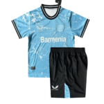 Kit Infantil Bayer Leverkusen Third Azul 2024/25 Unissex