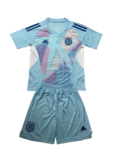 Kit Infantil Alemanha Azul Goleiro 2024/25 Unissex