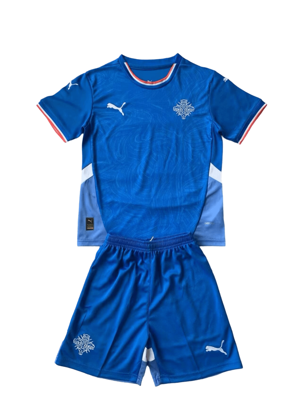Kit Infantil Islândia Azul Home I 2024/25 Unissex Kit Infantil Islândia Azul Home I 2024/25 Unissex