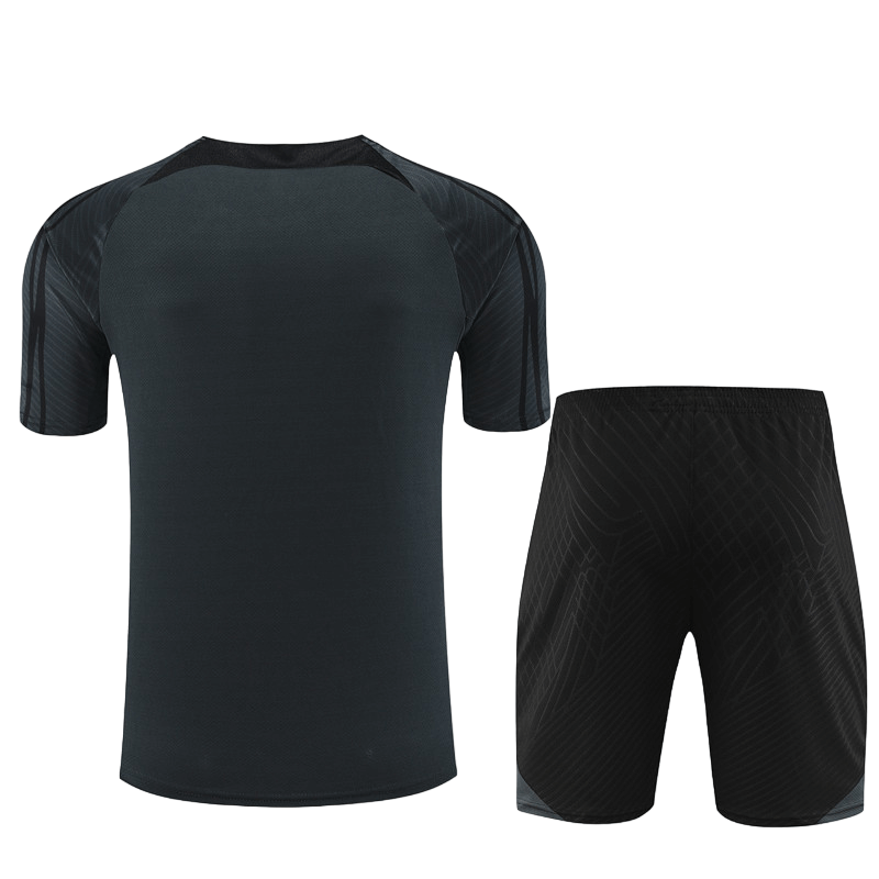 Conjunto de Treino PSG Camisa + Bermuda Cinza Chumbo 2023/24 Conjunto de Treino PSG Camisa + Bermuda Cinza Chumbo 2023/24