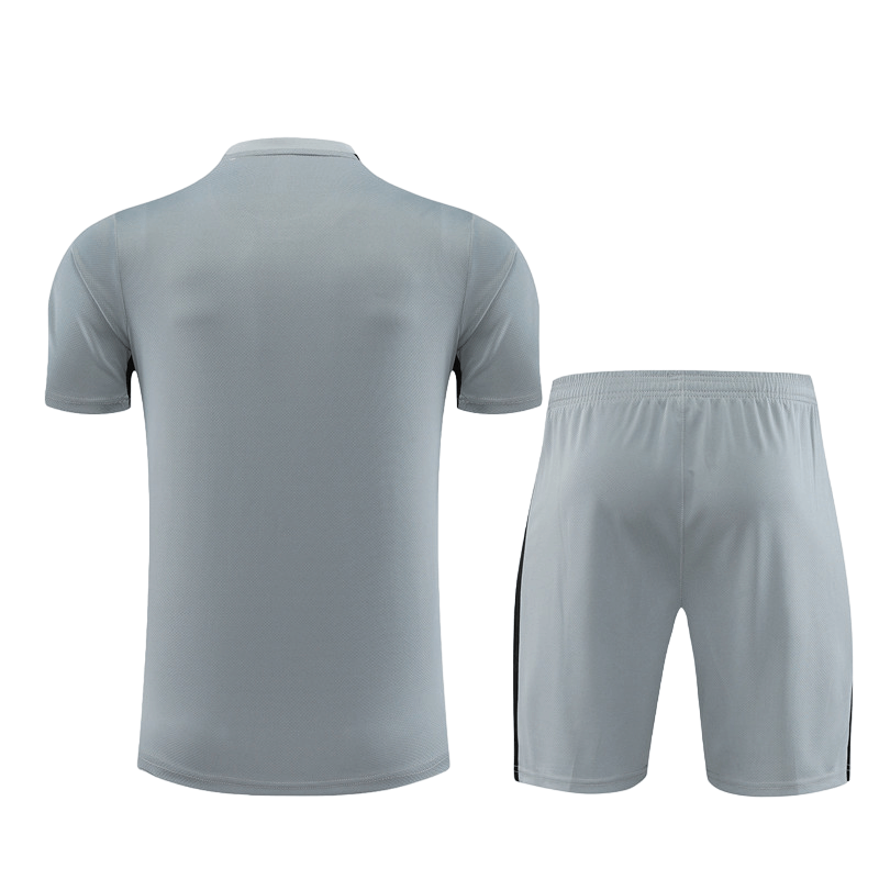 Conjunto de Treino PSG Camisa + Bermuda Cinza 2023/24 Conjunto de Treino PSG Camisa + Bermuda Cinza 2023/24