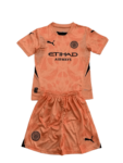 Kit Infantil Manchester City Goleiro Laranja 2024/25 Unissex