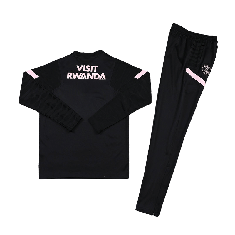 Conjunto de Treino PSG Jaqueta Preta+Calça Preta 2021/22 Conjunto de Treino PSG Jaqueta Preta+Calça Preta 2021/22