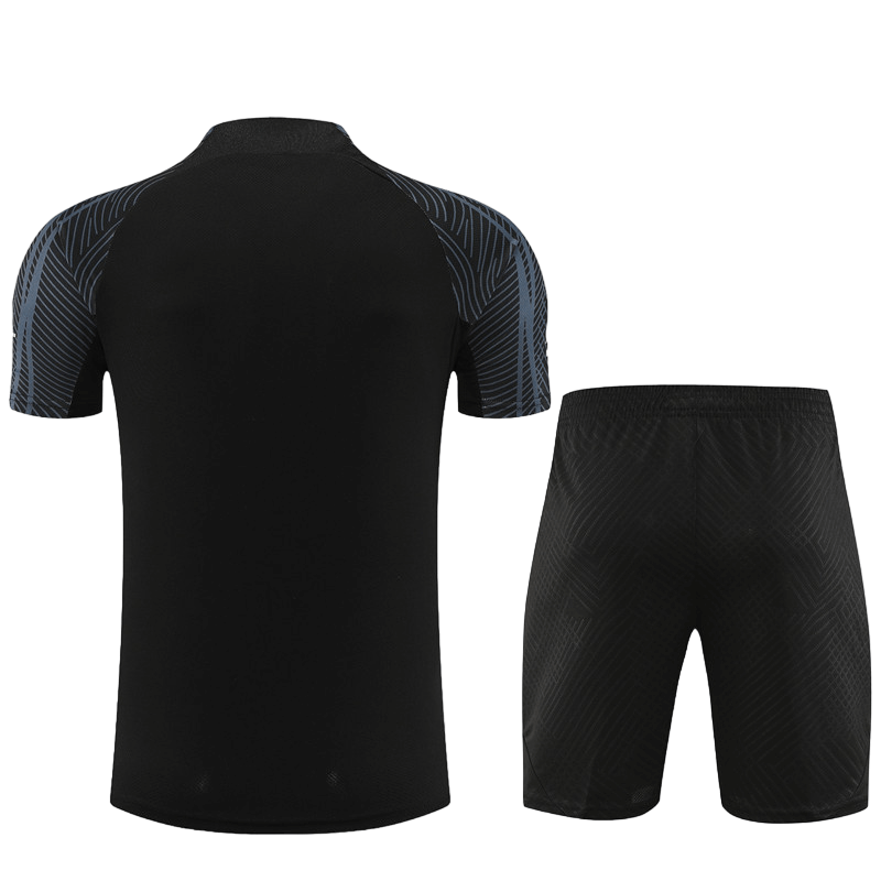 Conjunto de Treino PSG Camisa Preta + Bermuda Preto 2023/24 Conjunto de Treino PSG Camisa Preta + Bermuda Preto 2023/24