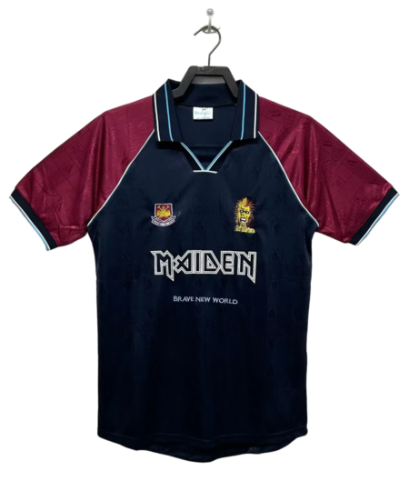 Camisa Iron maiden West Ham 1999 Azul