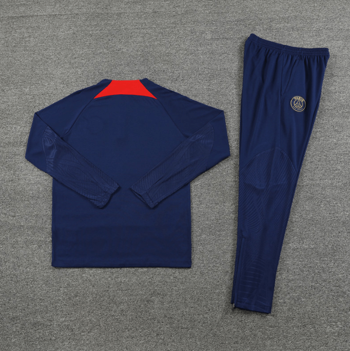 Conjunto de Treino PSG Jaqueta + Calça Azul Escuro 2023/24 Conjunto de Treino PSG Jaqueta + Calça Azul Escuro 2023/24