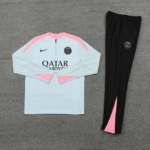 Conjunto de Treino PSG Jaqueta+Calça Cinza/Rosa 2024/25