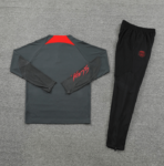 Conjunto de Treino PSG Jaqueta+Calça Preta/Vermelha 2022/23