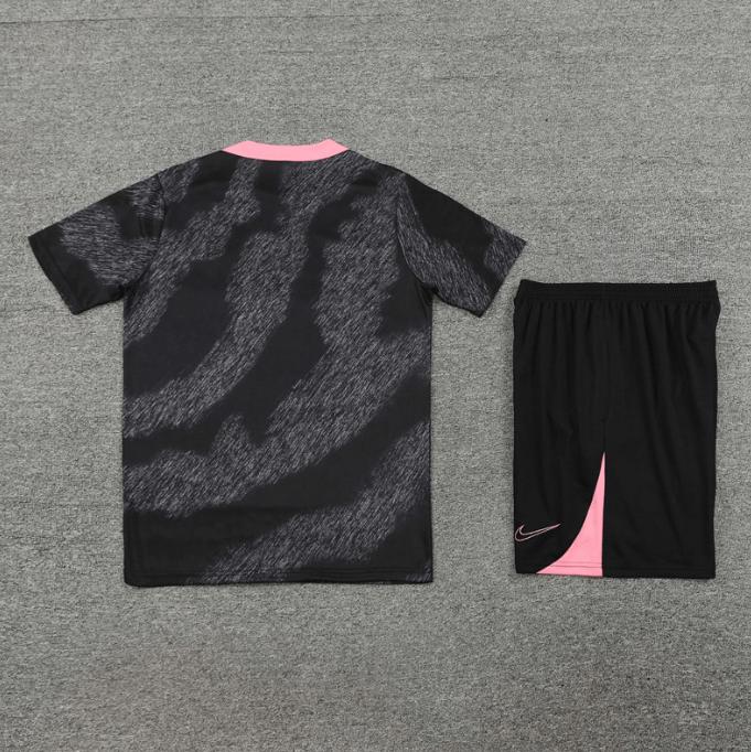 Conjunto de Treino PSG Camisa Cinza+ Bermuda Cinza 2024/25 Conjunto de Treino PSG Camisa Cinza+ Bermuda Cinza 2024/25