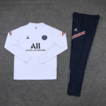 Conjunto de Treino PSG Jaqueta + Calça Branca/Azul 2021/22