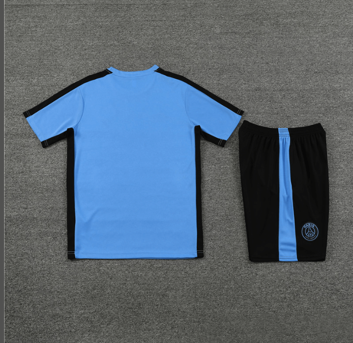 Conjunto de Treino PSG Camisa + Bermuda Azul/Preta 2023/24 Conjunto de Treino PSG Camisa + Bermuda Azul/Preta 2023/24