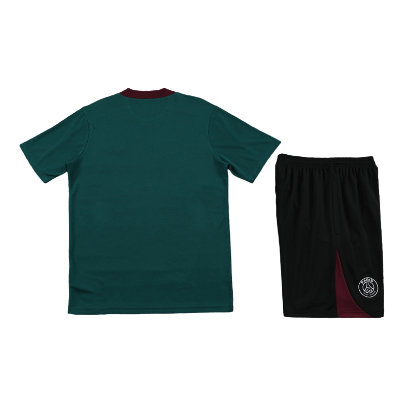 Conjunto de Treino PSG Camisa Verde + Bermuda Preta 2024/25 Conjunto de Treino PSG Camisa Verde + Bermuda Preta 2024/25