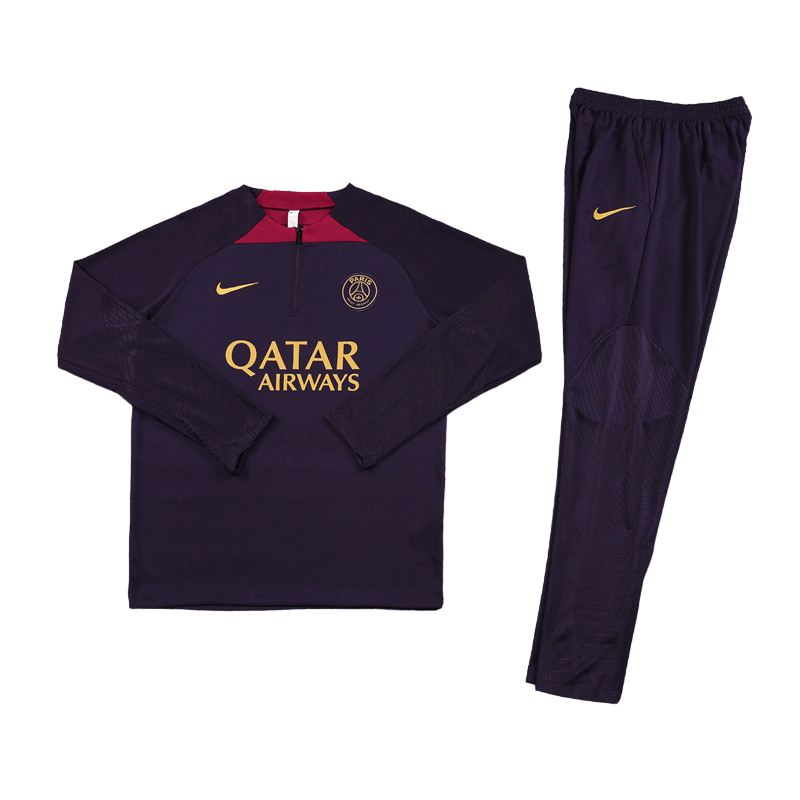 Conjunto de Treino PSG Jaqueta Roxo + Calça Roxo 2023/24 Conjunto de Treino PSG Jaqueta Roxo + Calça Roxo 2023/24