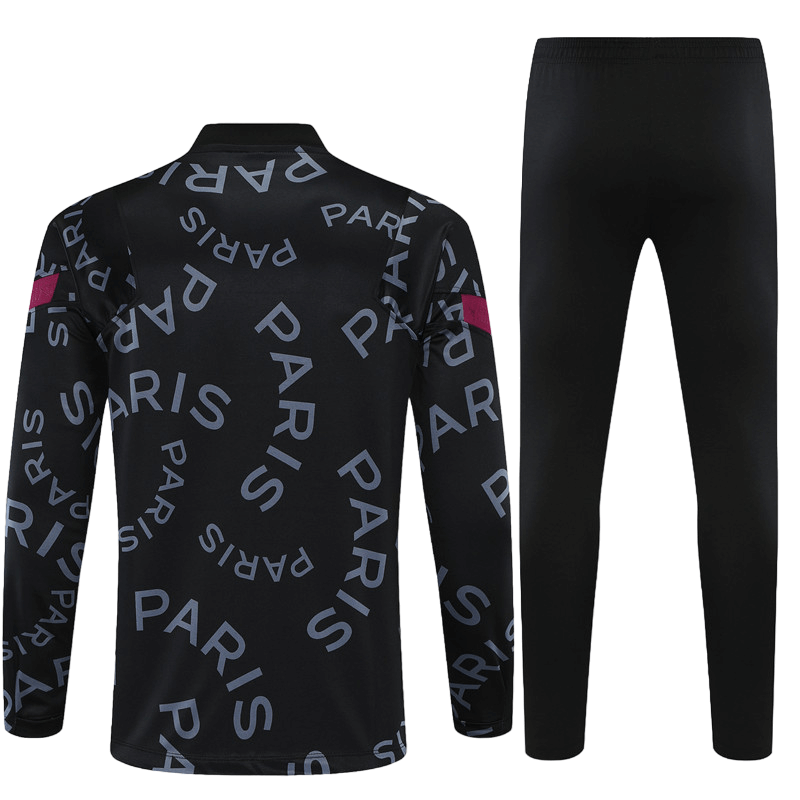 Conjunto de Treino PSG Jaqueta + Calça Preta Paris 2021/22 Conjunto de Treino PSG Jaqueta + Calça Preta Paris 2021/22