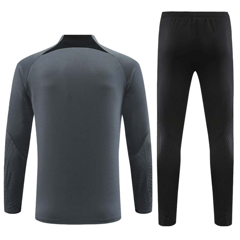 Conjunto de Treino PSG Jaqueta+Calça Cinza Escuro/Preta 2023/24 Conjunto de Treino PSG Jaqueta+Calça Cinza Escuro/Preta 2023/24