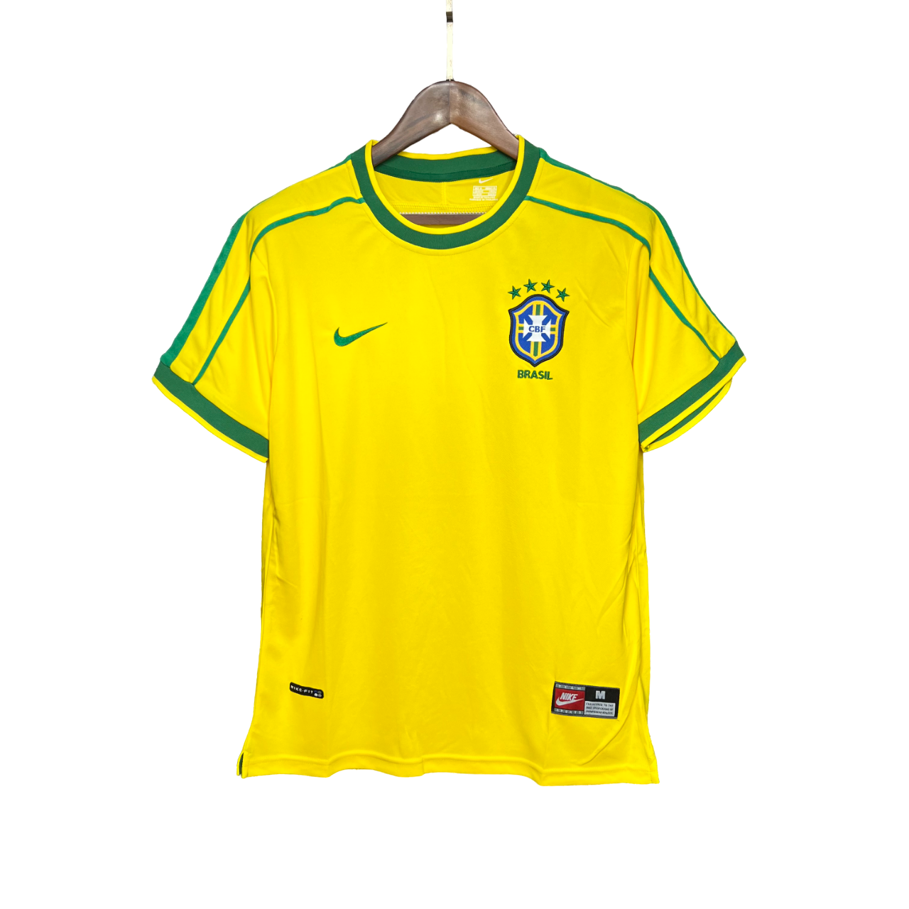 camisa-brasil-amarela-home-1998-retro Camisa do Brasil 1998 Amarela Retrô Masculina