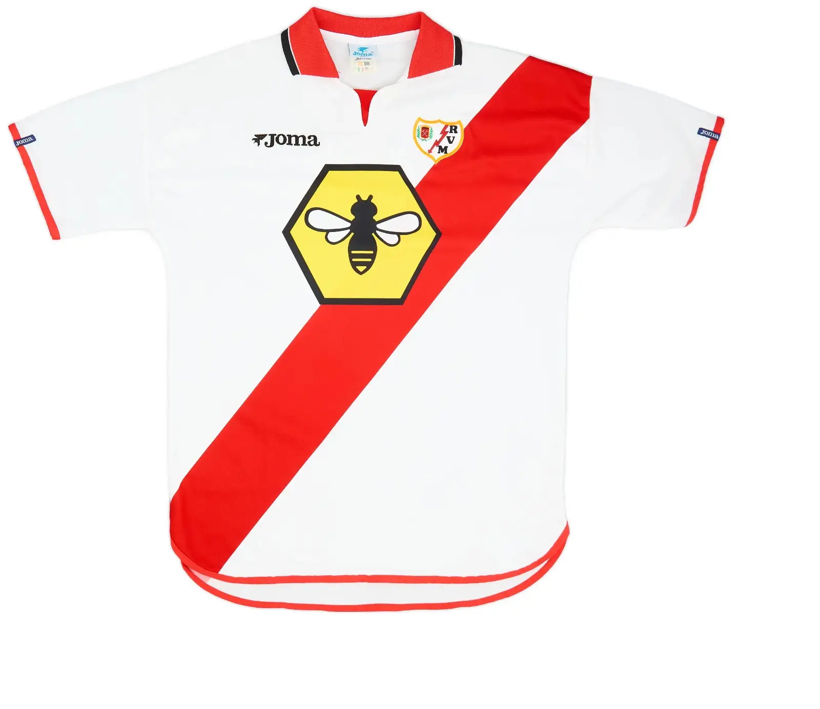 camisa-rayo-vallecano-branca-2001-masculina (1) Camisa Rayo Vallecano Branca I Home 2001