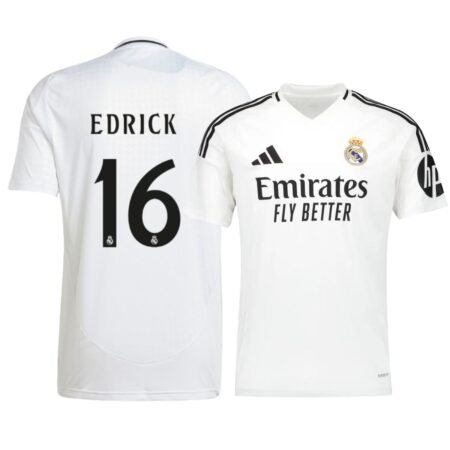Camisa I Real Madrid Branca 2024/25 Endrick #16 Masculina