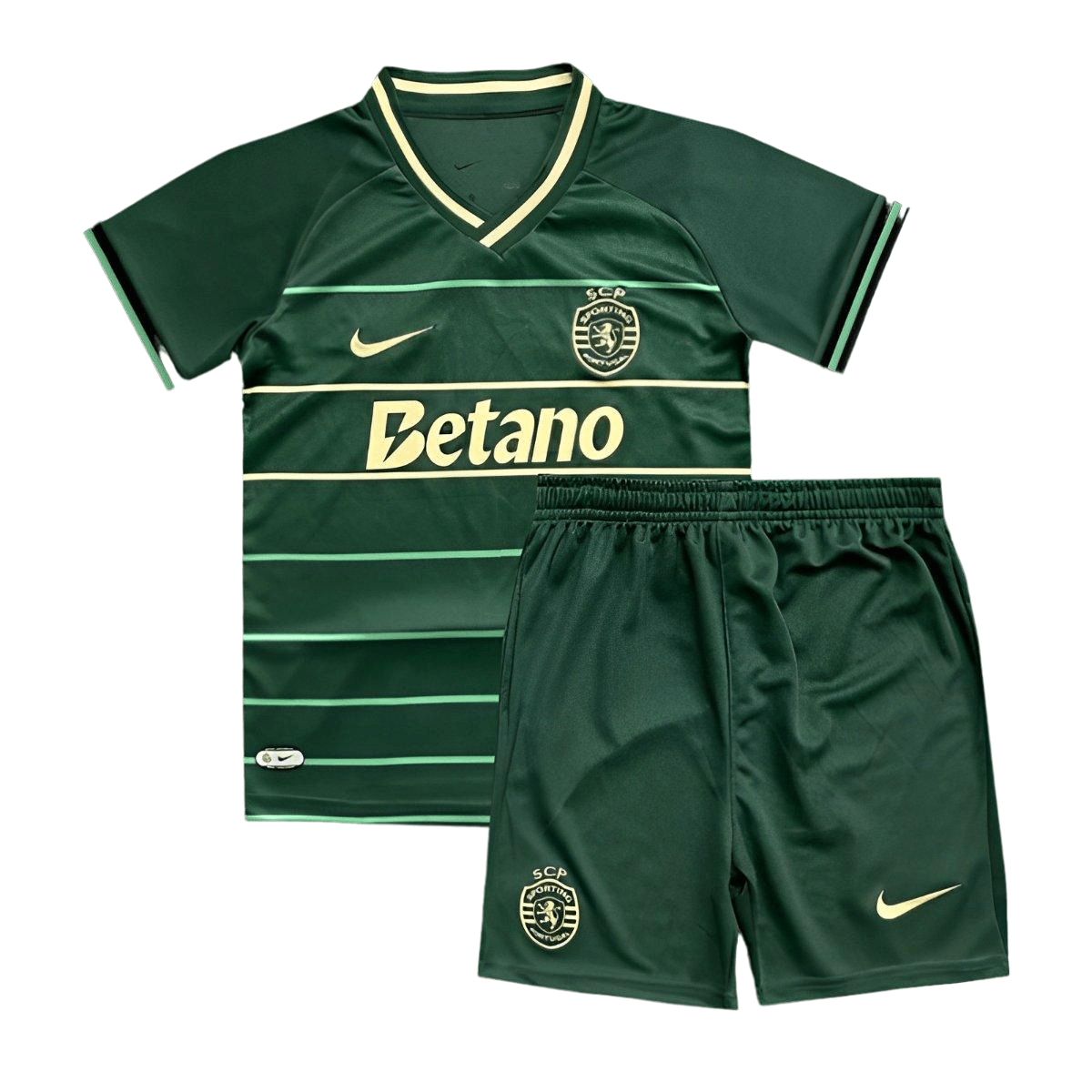 Kit Infantil Sporting Portugal Verde/Preta 2024/25 Unissex Kit Infantil Sporting Portugal Verde/Preta 2024/25 Unissex