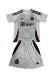 Kit Infantil Ajax Branca Third III 2024/25 Unissex