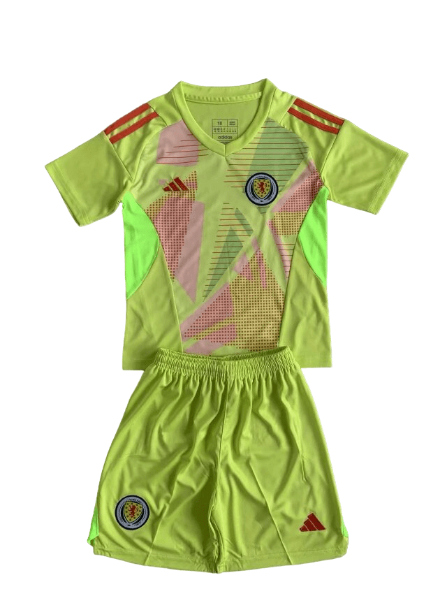 Kit Infantil Escócia Verde Goleiro 2024/25 Unissex Kit Infantil Escócia Verde Goleiro 2024/25 Unissex