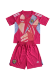 Kit Infantil Escócia Vermelha Goleiro 2024/25 Unissex