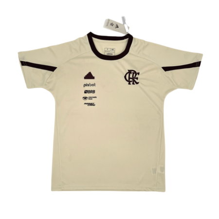 Camisa Flamengo Bege Viagem 2024/25 Masculina